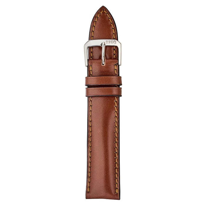 RIOS1931 CHICAGO Genuine Shell Cordovan Cognac Leather Watch Strap #R198-116