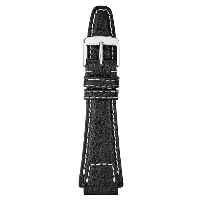 RIOS1931 NATURE Genuine Buffalo Black Leather Watch Strap #R61-101