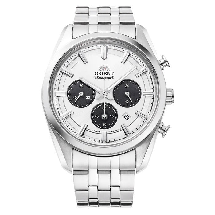 Orient TX03 Solar Quartz Chronograph Diver Watch with White Dial #RA-TX0305S10B