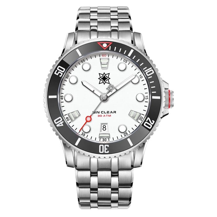 Second Hour Gin Clear Mk2 Watch with Arctic White Dial #SEC-HOU-02