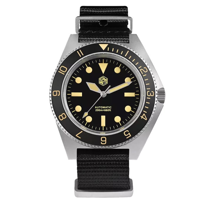 San Martin Automatic Dive Watch with Black Dial #SN0123-A