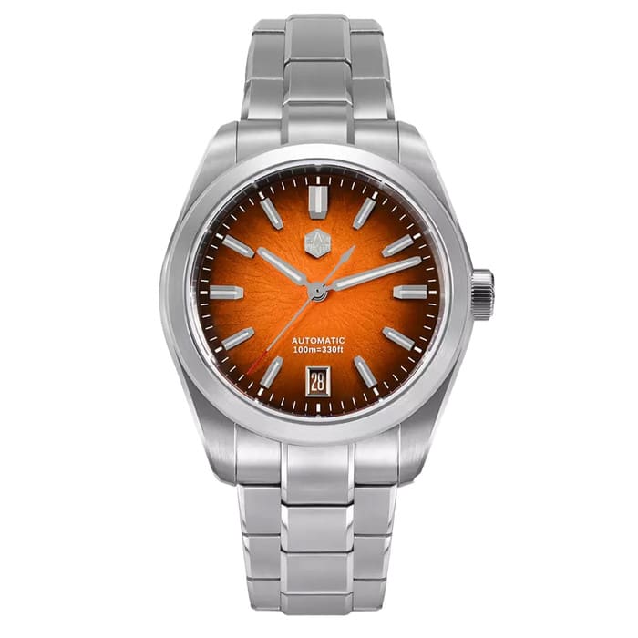 San Martin 36mm Dress Watch with Orange Degrading Dial #SN0144-B