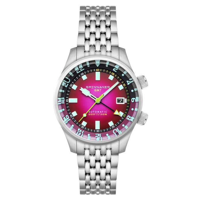 Spinnaker Bradner GMT Automatic watch with Mystic Purple Dial #SP-5121-BB
