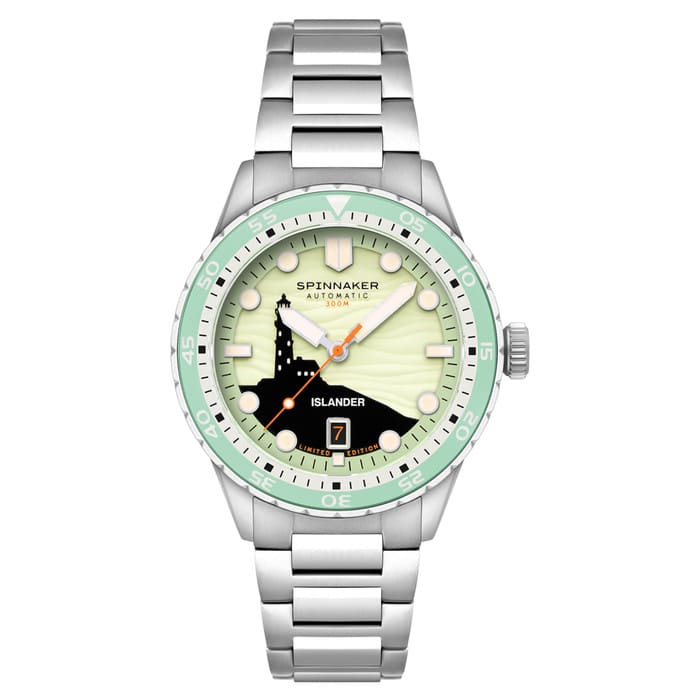 Spinnaker x Islander Hass Limited Edition Watch with Lighthouse Dial #SP-5144-LIW33