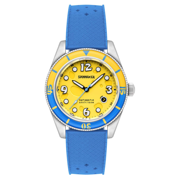 Spinnaker Fleuss Automatic SpongebBob SquarePants Conch Street LE Yellow Sponge #SP-5151-03