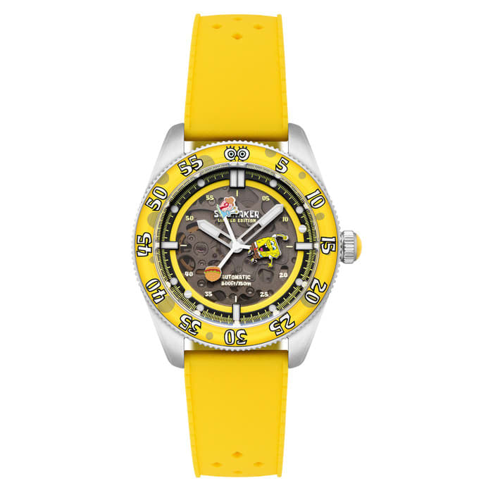 Spinnaker x Spongebob Croft LE Peekaboo Krabby Flipper Watch #SP-5152-02