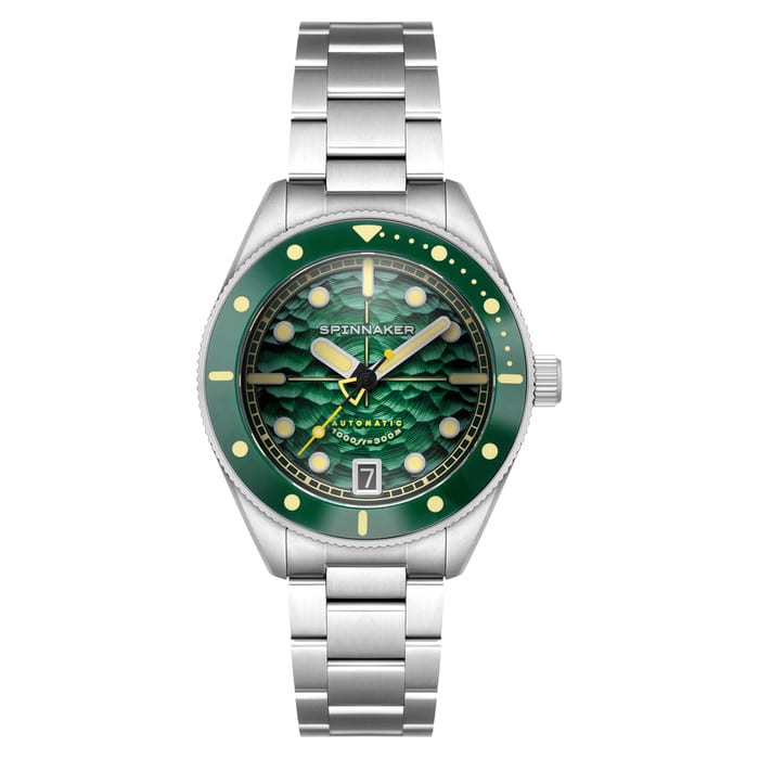 Spinnaker Challenger Automatic 300 Meter Sea Green Dive Watch #SP-5159-22