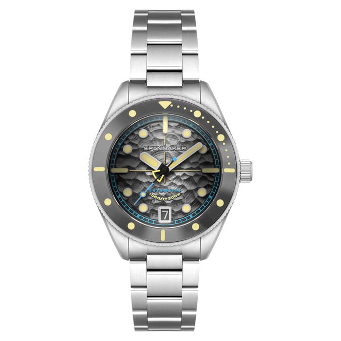Spinnaker Challenger Automatic 300 Meter Mist Grey Dive Watch #SP-5159-44
