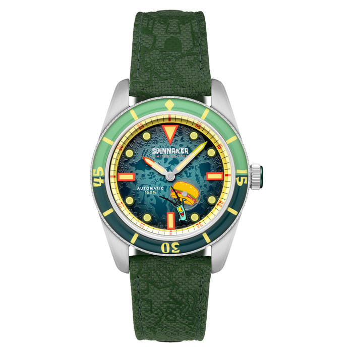 Spinnaker x Spongebob Fleuss LE Frenemies Plankton Green Watch #SP-5160-02