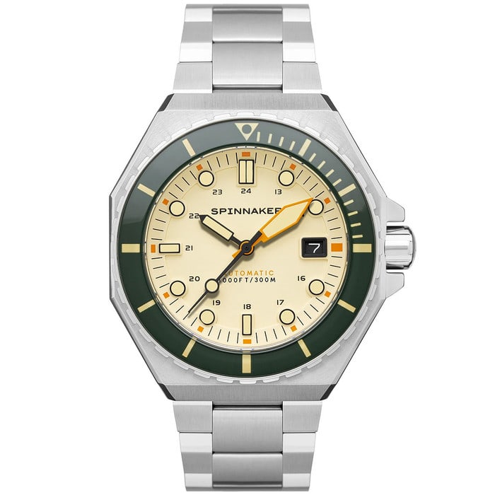 Spinnaker Dumas Automatic 300 Meter Dive Watch with Stainless Steel Bracelet #SP-5081-CC