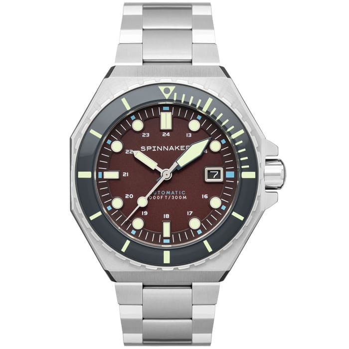 Spinnaker Dumas Automatic 300 Meter Dive Watch with Stainless Steel Bracelet #SP-5081-AA