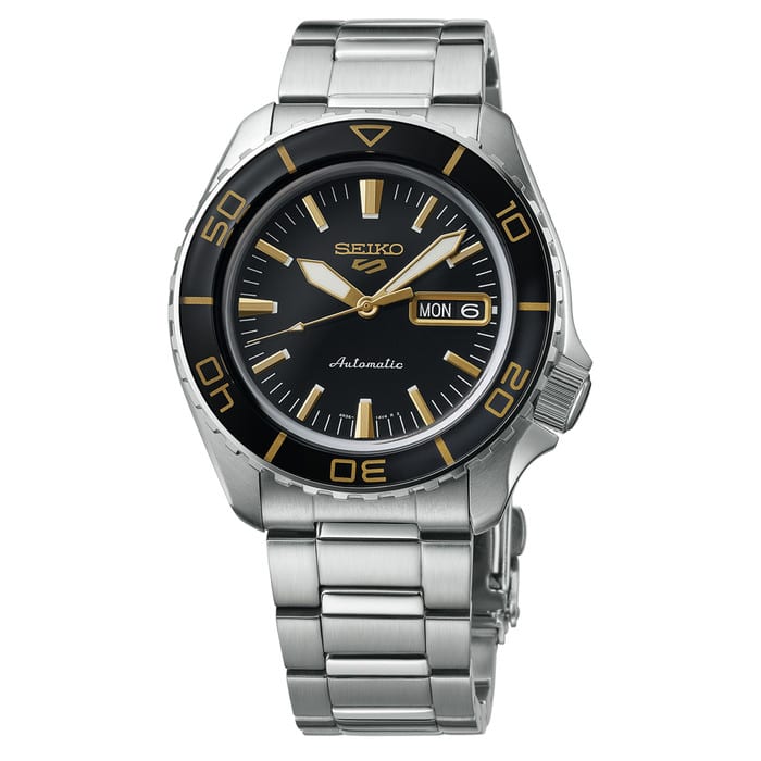 Seiko 5 Sports Automatic Dive Watch with Black Dial #SRPK99