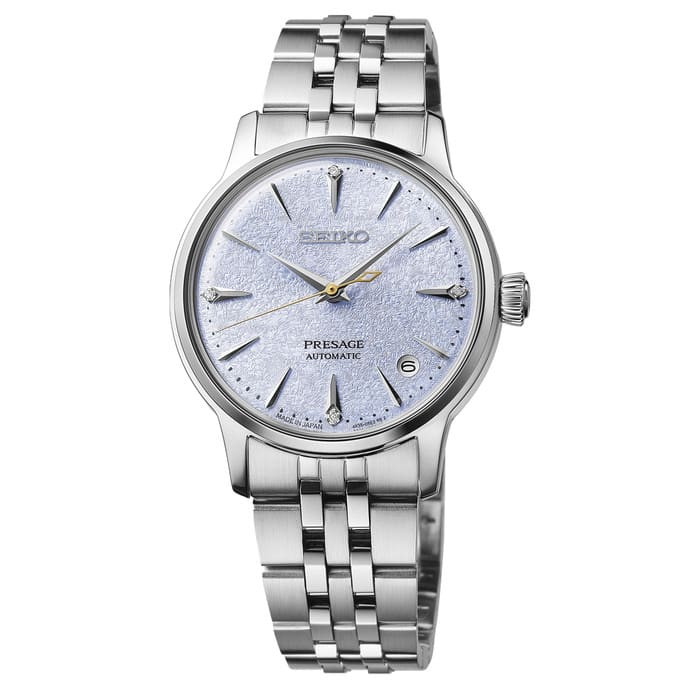 Seiko Presage 34mm Cocktail Time with Light Blue "Skydiving" Dial #SRPL61