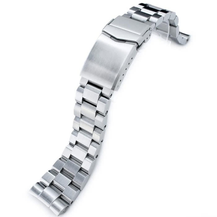 Strapcode 22mm Hexad-O "Boyer" 316L Stainless Steel Watch Band for Seiko New Turtles #SS221803B056