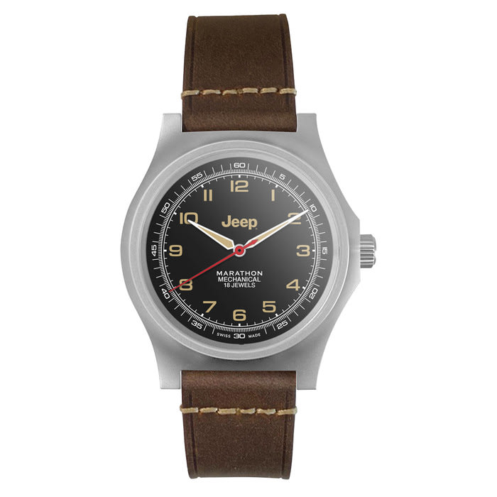 Jeep x Marathon 41mm Willys SSGPM Officers Swiss Mechanical Watch #WW194033SS-4001