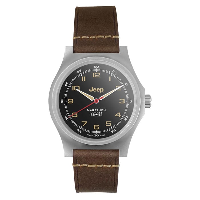 Jeep x Marathon 41mm Willys SSGPQ Officers Swiss Quartz Watch #WW194034SS-4001