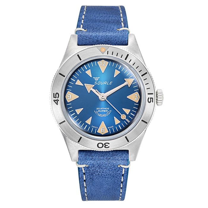 Squale "Super-Squale" Big Arrows Skin Diver with Radiant Blue Dial #SUPERSSABL.PBL
