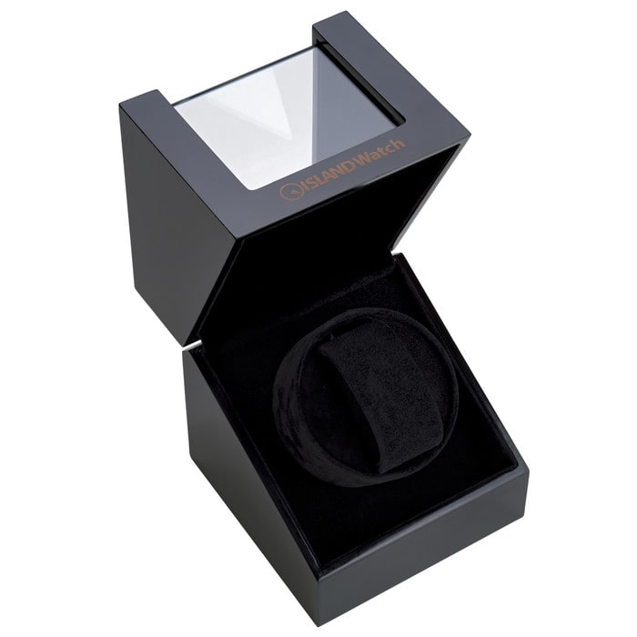 Islander Single Watch Winder in Polished Black Finish #WNDR-01
