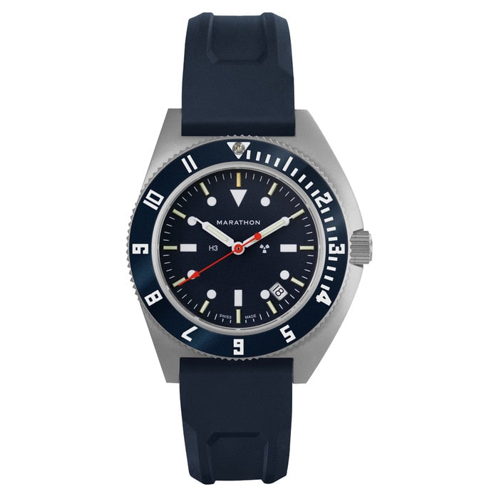 Marathon Swiss Steel Navigator Blue Yonder with Tritium Tubes  #WW194013SS-1301