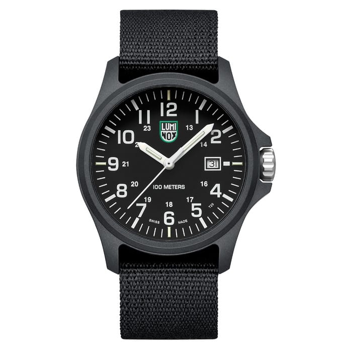 Luminox G Patagonia CARBONOX™ Black and White 43mm Nylon Strap #X2.2401.NB