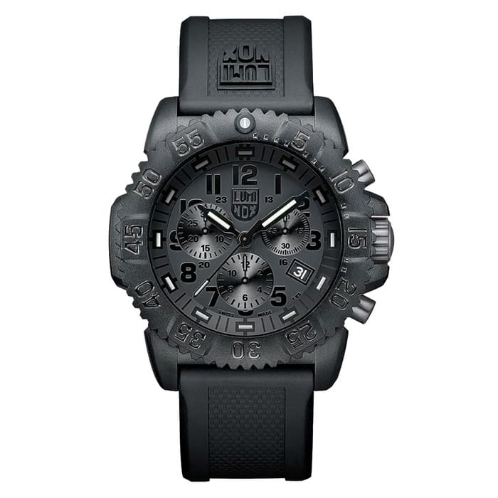 Luminox Navy SEAL Colormark Blackout Chronograph Tritium Watch #XS.3081.BO.F