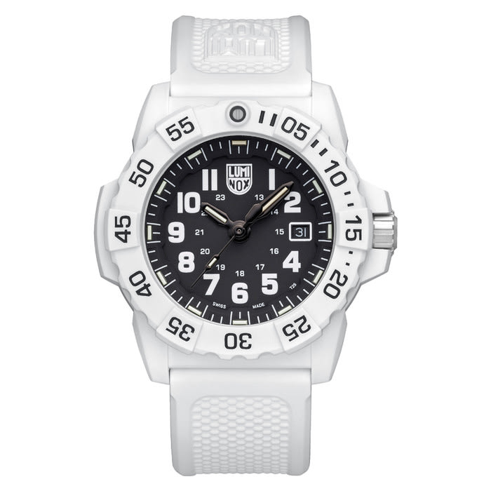 Luminox Navy SEAL Arctic White Black Dial Military Watch #XS.3507.WB