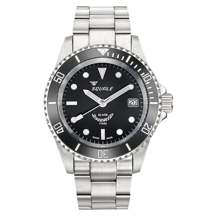 Squale Swiss Automatic Dive watch with Black Dial #Y1545SILVE.AC